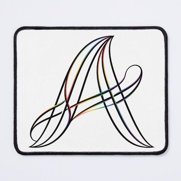 Item preview, Elegant Rainbow Letter "A": Minimalist Pride Monogram designed and sold by RefiniCoPOD.