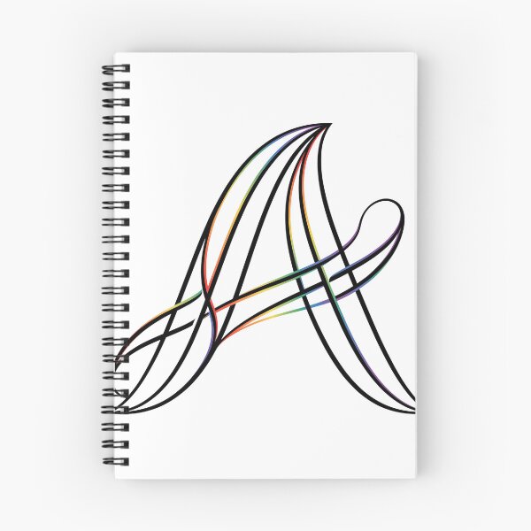 Item preview, Elegant Rainbow Letter "A": Minimalist Pride Monogram designed and sold by RefiniCoPOD.