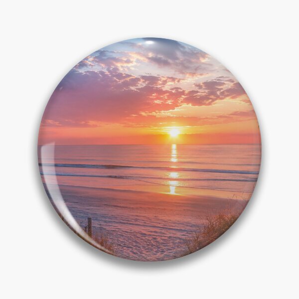 Item preview, Peaceful Beach Sunset Through Coastal Dunes – Serene Ocean Landscape Photography designed and sold by Wild Bloom Paws.