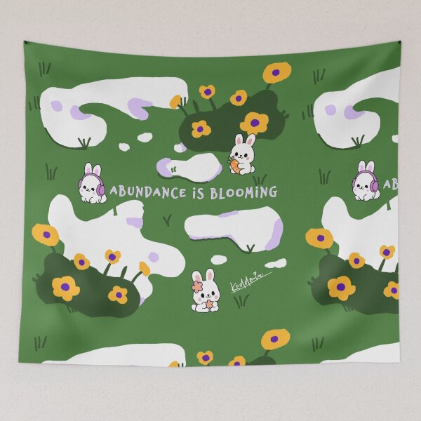Item preview, Abundance is blooming bunnies by Olga Schembri designed and sold by Keddmia.