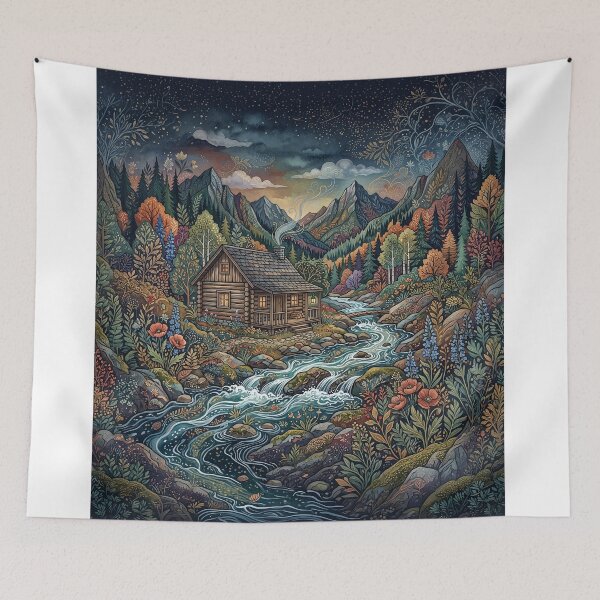 Item preview, Log Cabin designed and sold by Home Decor Art.