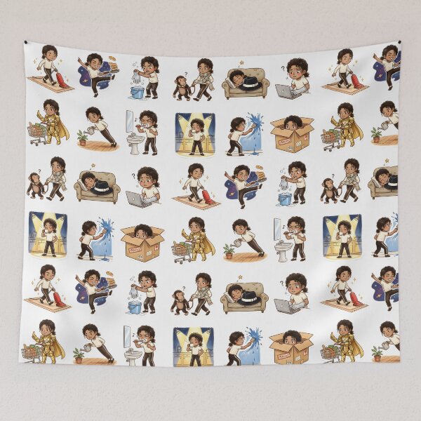 Item preview, Pop Star Energy vs. Everyday Chores - StickerPack designed and sold by Dhenin Studio.