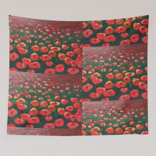 Item preview, Red poppy field designed and sold by Dreams Come True.