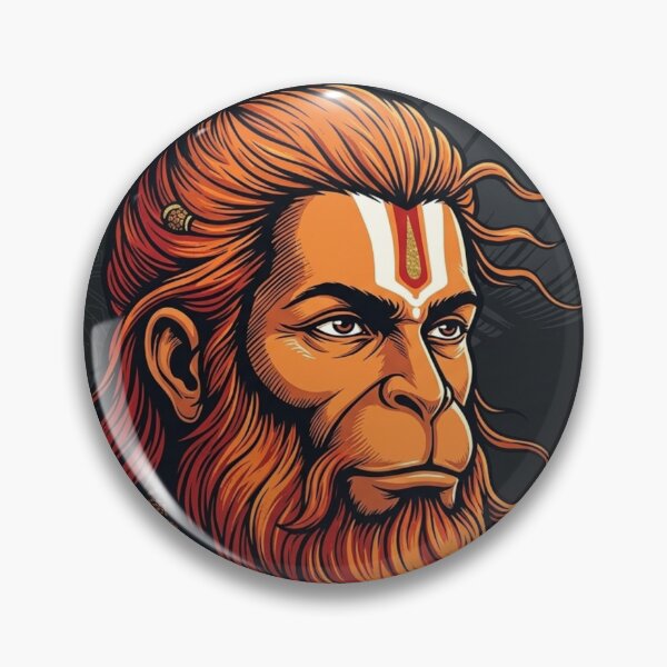 Item preview, Powerful Rudra Hanuman - Jai Shree Ram Stylized Vector Art designed and sold by Sticleg.