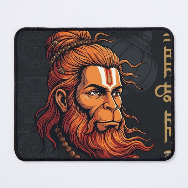 Item preview, Powerful Rudra Hanuman - Jai Shree Ram Stylized Vector Art designed and sold by Sticleg.