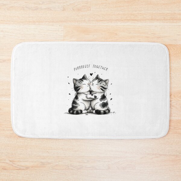 Item preview, Cute Cats Hugging – Sweet Cat Love Illustration designed and sold by Rosaliartbook.