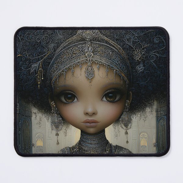 Item preview, Enchanting Portrait with Intricate Cultural Design designed and sold by Artessie.