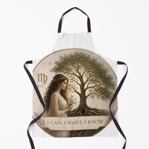 Item preview, Virgo I Can I Want I Know Tree Of Life Zodiac Art designed and sold by Zodiac Celestial Art.