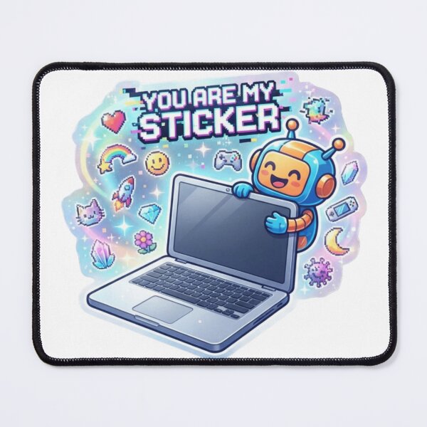 Item preview, You Are My Sticker Pixel Art Sticker designed and sold by Imaginarium of Chaos falcon88 .
