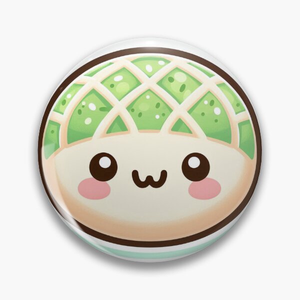 Item preview, Kawaii Melon Pan Sticker | Cute Japanese Sweet Bread designed and sold by PastelPawsArt.