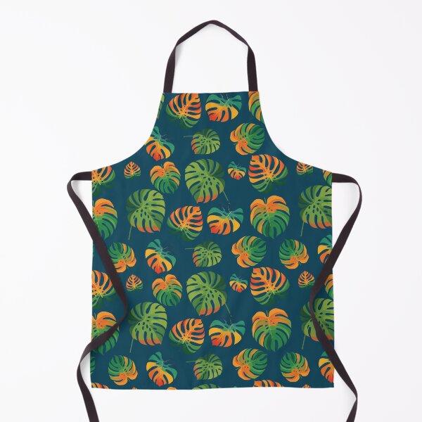 Item preview, Tropical monstera leaves in vibrant shades. Seamless botanical pattern designed and sold by AlicinaM.