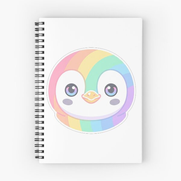 Item preview, Rainbow Pastel Penguin Face designed and sold by Owcomm.