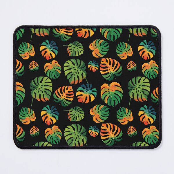 Item preview, Tropical monstera leaves in vibrant shades. Seamless botanical pattern designed and sold by AlicinaM.