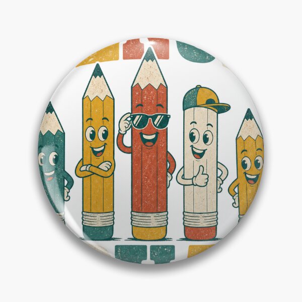 Item preview, Pencil Squad - Retro Back to School Illustration designed and sold by VisualArtsOasis.