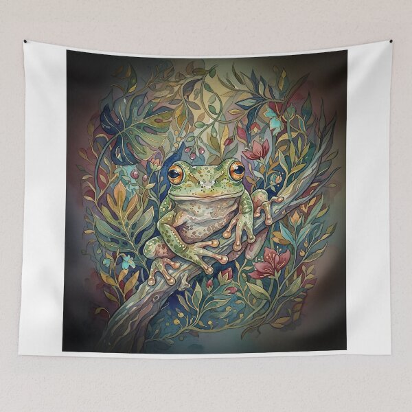 Item preview, Frog Portrait designed and sold by Home Decor Art.