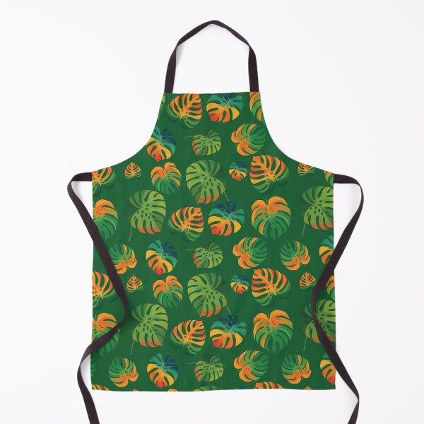 Item preview, Tropical monstera leaves in vibrant shades. Seamless botanical pattern designed and sold by AlicinaM.