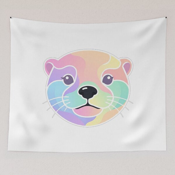 Item preview, Cute Pastel Rainbow Otter designed and sold by Owcomm.