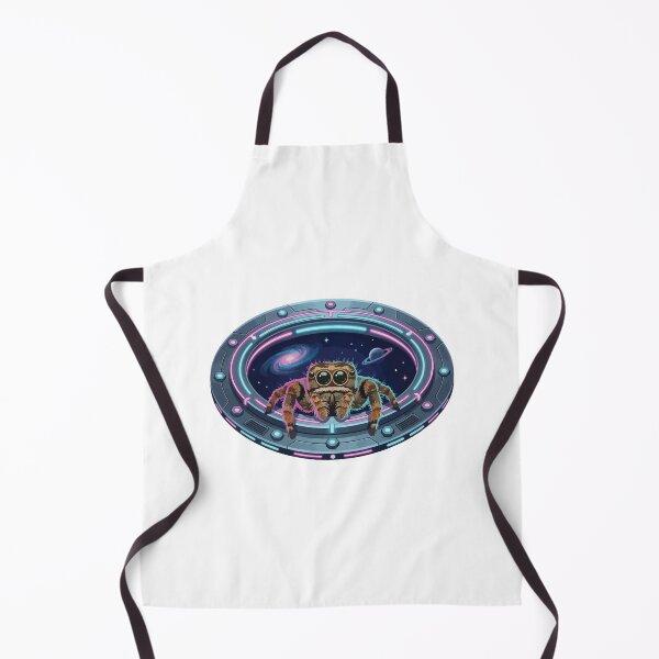 Item preview, Cyberpunk Jumping Spider Neon Space Station Window designed and sold by Arc2020.
