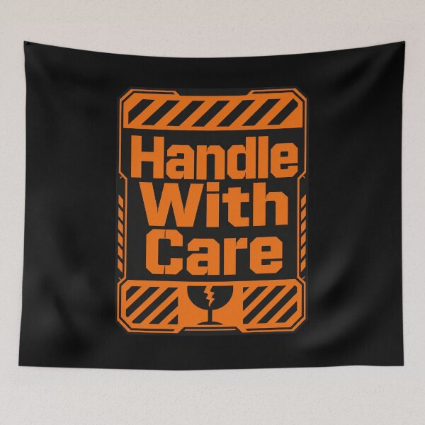 Item preview, Handle With Care Warning Label designed and sold by Mr-AShop.