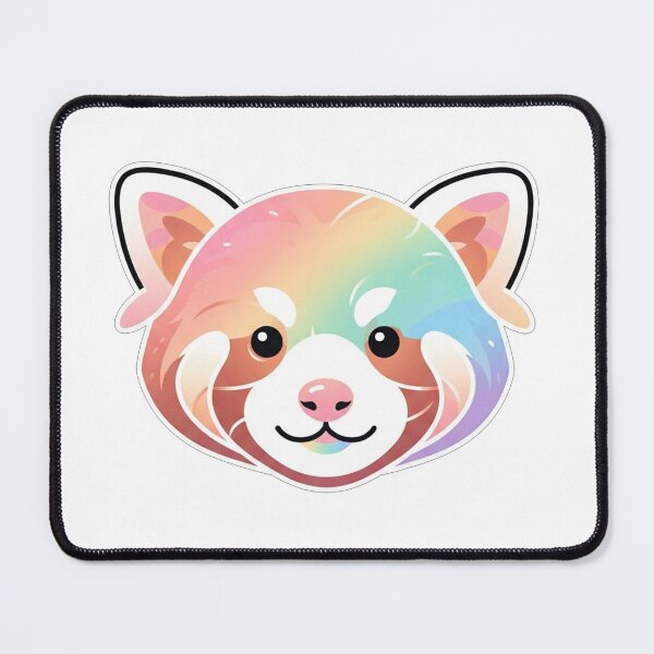 Item preview, Pastel Rainbow Red Panda Face designed and sold by Owcomm.