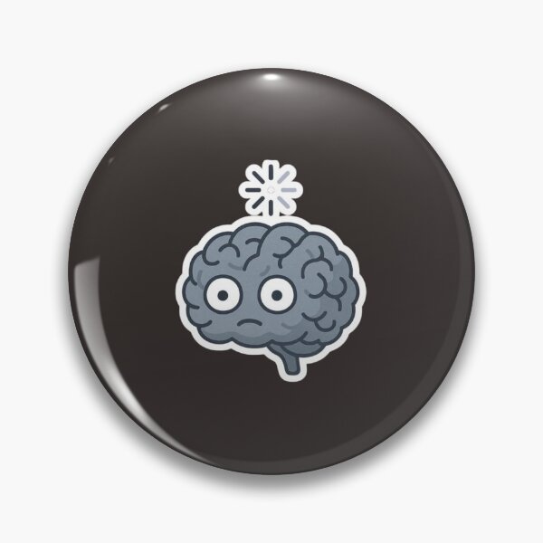 Item preview, Confused Brain Cartoon | Overthinking Mind | Funny Mental Fog Illustration designed and sold by DripKick.