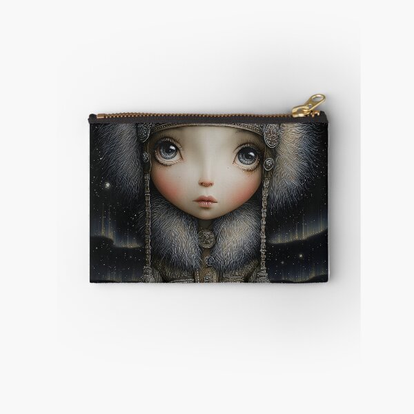 Item preview, Whimsical Portrait of a Young Girl in Winter Wear designed and sold by Artessie.