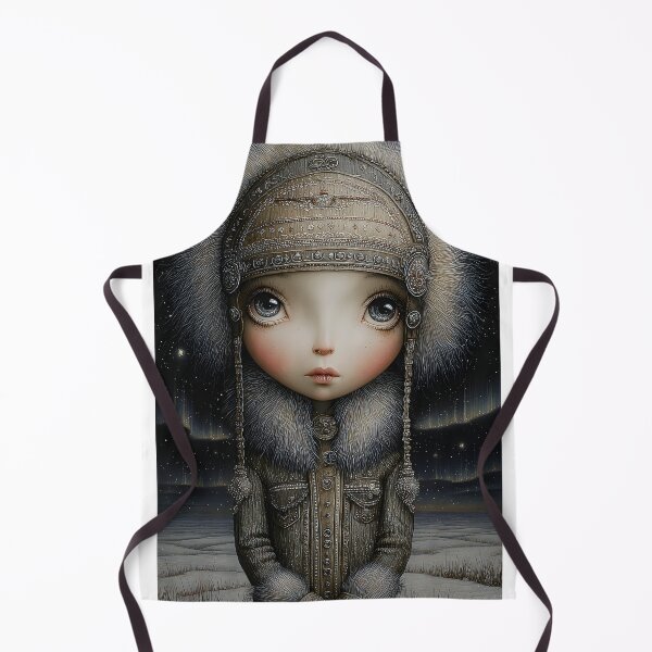 Item preview, Whimsical Portrait of a Young Girl in Winter Wear designed and sold by Artessie.
