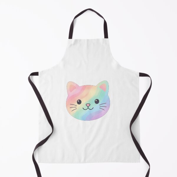 Item preview, Pastel Rainbow Kawaii Cat Face designed and sold by Owcomm.