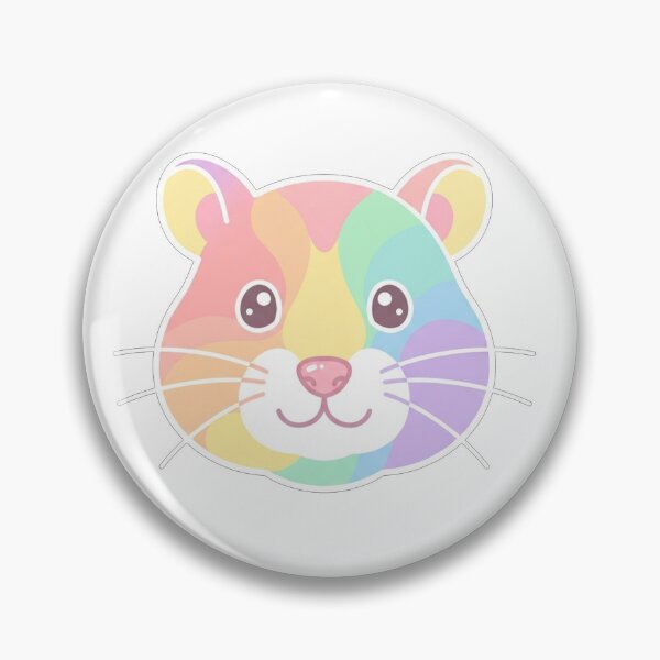 Item preview, Pastel Rainbow Hamster Face designed and sold by Owcomm.
