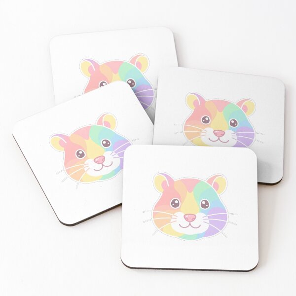 Item preview, Pastel Rainbow Hamster Face designed and sold by Owcomm.