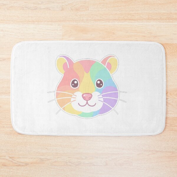 Item preview, Pastel Rainbow Hamster Face designed and sold by Owcomm.