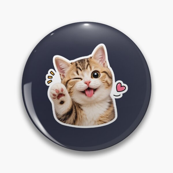 Item preview, Cute Waving Cat | Hi Kitty Kawaii  designed and sold by DripKick.