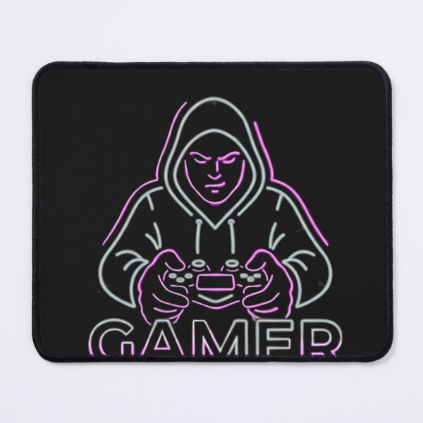 Item preview, Neon Gamer Mascot Cyberpunk LED Sign Art designed and sold by alalame.
