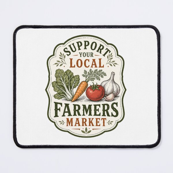 Item preview, Support Local Farmers Market designed and sold by Mr-AShop.
