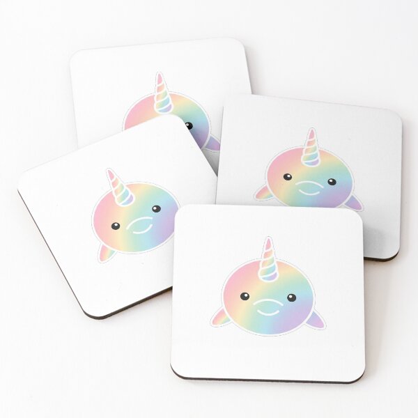 Item preview, Rainbow Kawaii Narwhal designed and sold by Owcomm.