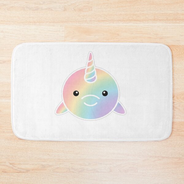 Item preview, Rainbow Kawaii Narwhal designed and sold by Owcomm.