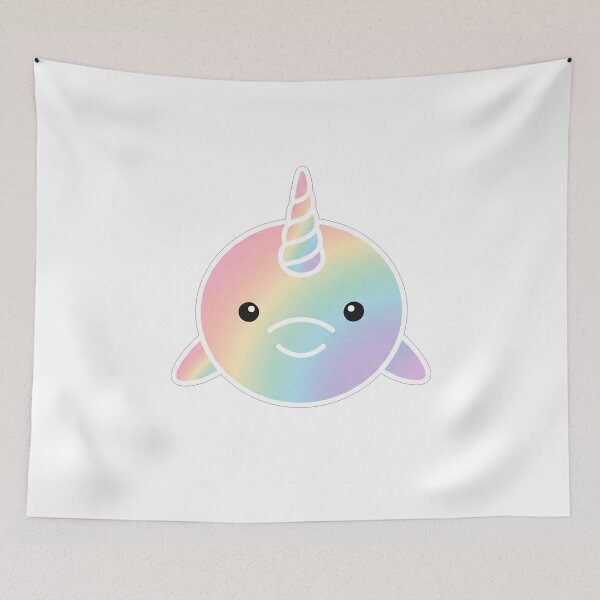 Item preview, Rainbow Kawaii Narwhal designed and sold by Owcomm.