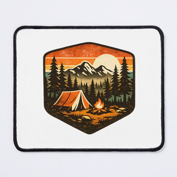 Item preview, Vintage Camping Patch designed and sold by ONEZEROART.