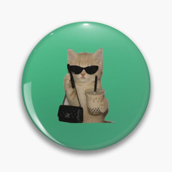 Item preview, Rich Cat Energy | Boujee Boba Cat Meme Design designed and sold by DripKick.