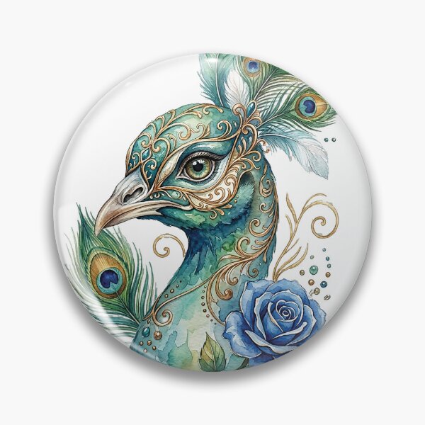 Item preview, Elegant Peacock Watercolor Clipart Bundle designed and sold by Mnrrstudio.