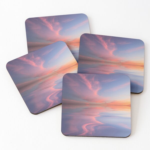 Item preview, Dreamy Pink Clouds Sunset Water Reflection designed and sold by SolutionsArt.