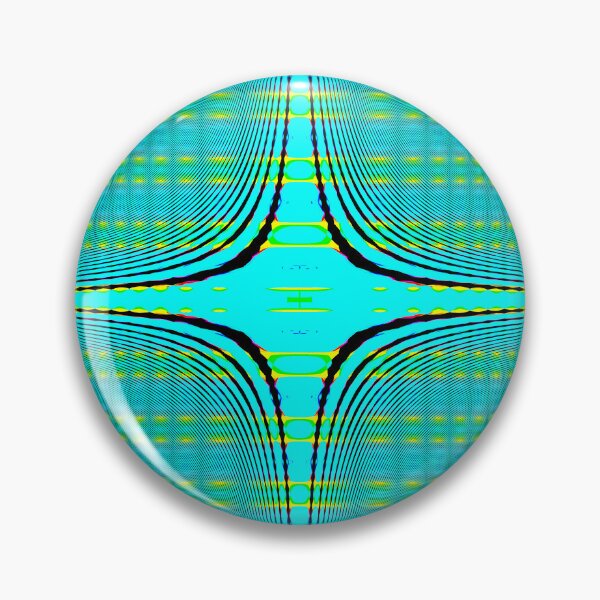 Item preview, Abstract Pattern "Turquoise-Yellow Star" designed and sold by Gluecknika.
