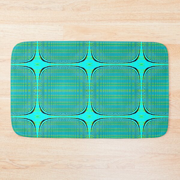 Item preview, Abstract Pattern "Turquoise-Yellow Star" designed and sold by Gluecknika.