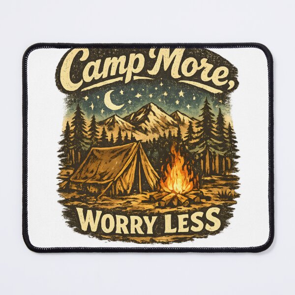 Item preview, Camp More Worry Less designed and sold by ONEZEROART.