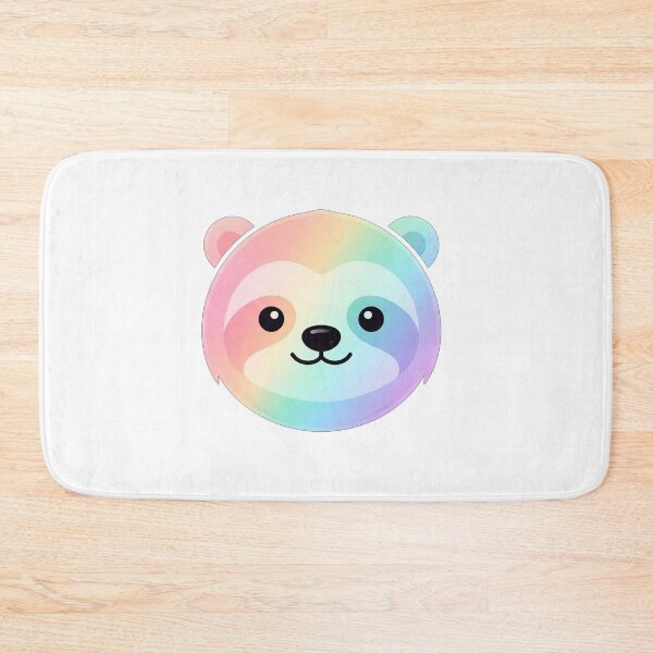 Item preview, Cute Pastel Rainbow Sloth Face designed and sold by Owcomm.