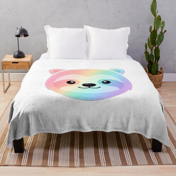 Item preview, Cute Pastel Rainbow Sloth Face designed and sold by Owcomm.
