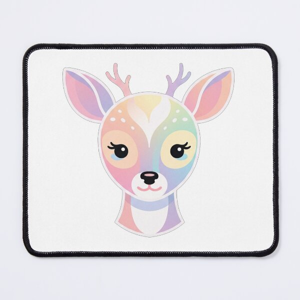 Item preview, Pastel Rainbow Deer Portrait designed and sold by Owcomm.