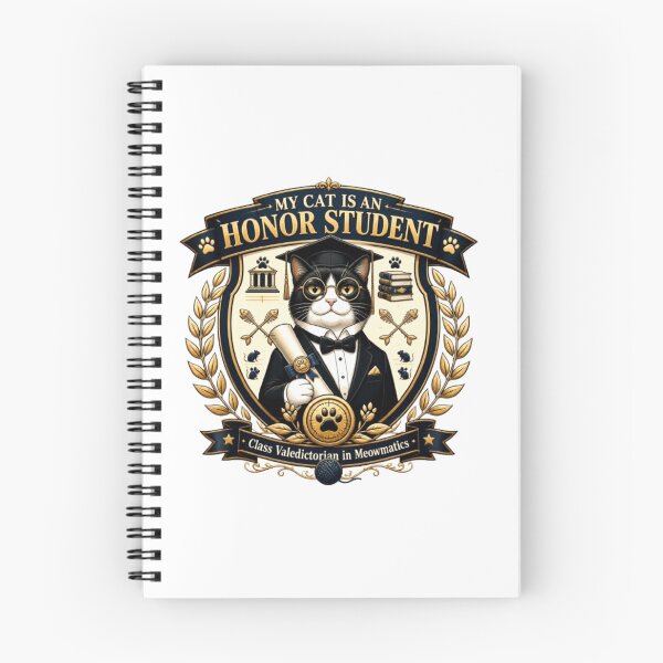 Item preview, My Cat Is an Honor Student Funny Cat Graduation Shirt | Cute Cat Sticker Gift designed and sold by Obinne.