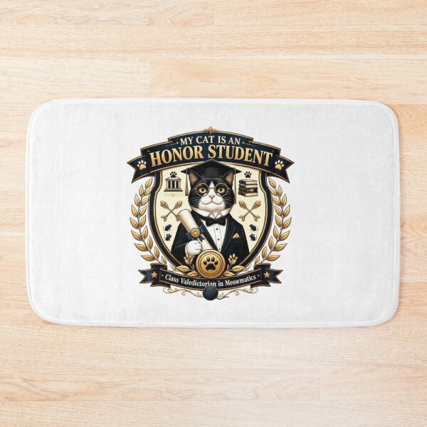 Item preview, My Cat Is an Honor Student Funny Cat Graduation Shirt | Cute Cat Sticker Gift designed and sold by Obinne.