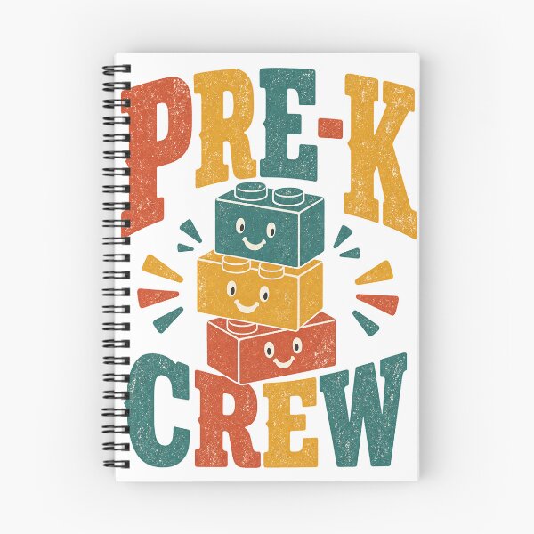 Item preview, Pre-K Crew - Retro Teacher Humor Illustration designed and sold by VisualArtsOasis.